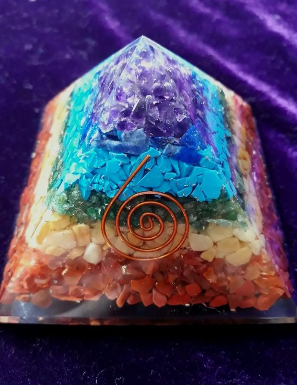 Rainbow Large Chakra Orgone Crystal